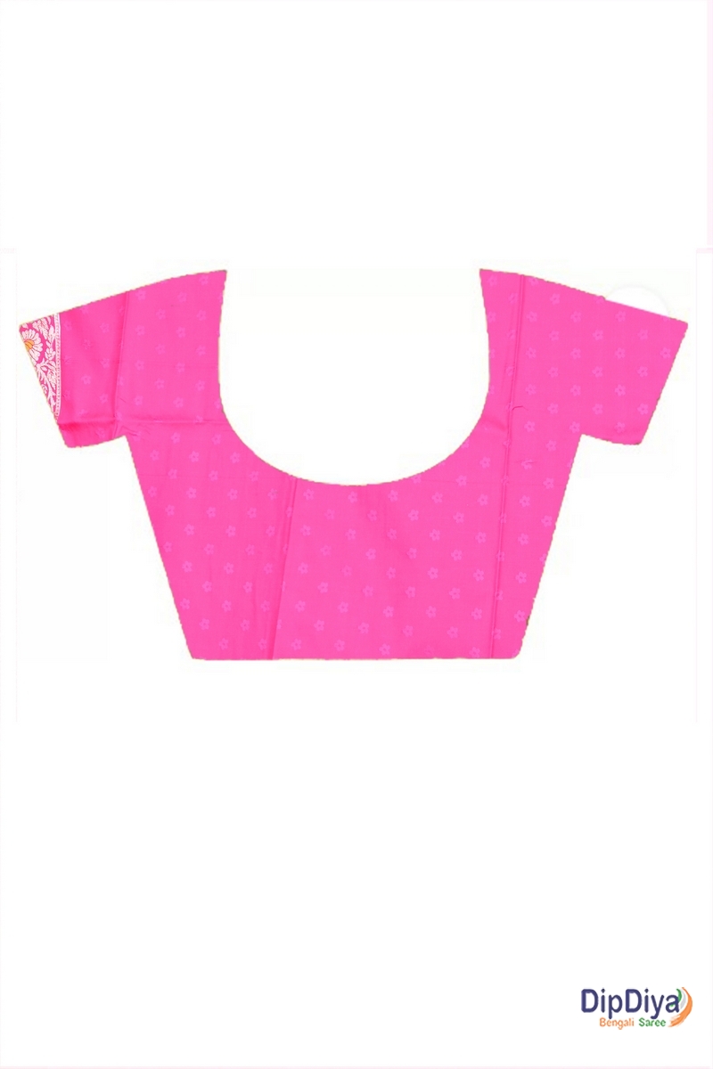 Pink Cotton Silk Parosha Kathan Saree (502)